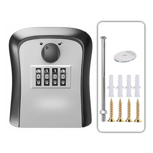 LYVQZPWLR Auch die magnetschelregale sind extrem gut, Passwort-Schließfach, Passwortsichere, an der Wand montierte Passwort-Schlüsselbox(Button Gray) von LYVQZPWLR