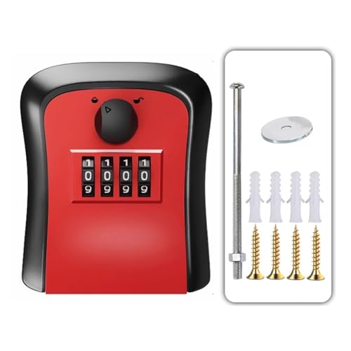 LYVQZPWLR Auch die magnetschelregale sind extrem gut, Passwort-Schließfach, Passwortsichere, an der Wand montierte Passwort-Schlüsselbox(Button Red) von LYVQZPWLR