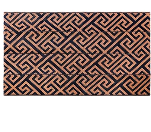 LYVQZPWLR Picknick Decken, Camping Decken, Outdoor-Teppich, Mehrfarbig, 1,5 x 2,4 m(Black with Brown,150 x 240 cm (Rectangular)) von LYVQZPWLR
