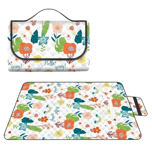 LYVQZPWLR Picknick Decken, Camping Decken, Picknick-Strand-Camping-Decke, Mehrfarbig, mehrere Größen(Huahai,150 x 200 cm (Square)) von LYVQZPWLR