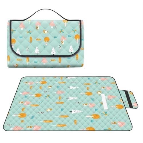 LYVQZPWLR Picknick Decken, Camping Decken, Picknick-Strand-Camping-Decke, Mehrfarbig, mehrere Größen(Wood,200 x 200 cm (Square)) von LYVQZPWLR