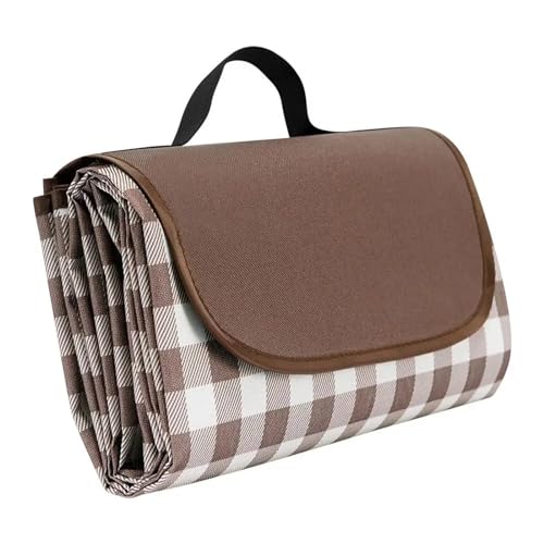 LYVQZPWLR Picknick Decken, Camping Decken, Tragbare, Faltbare, wasserdichte Picknickdecke for den Außenbereich, Braun, mehrere Größen(1x1.5m) von LYVQZPWLR