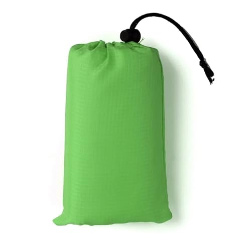 LYVQZPWLR Picknick Decken, Camping Decken, wasserdichte Picknickdecke for den Außenbereich mit Tasche, sanddicht, tragbar, Mehrfarbig, mehrere Größen(Green,110 x 150 cm (Square)) von LYVQZPWLR