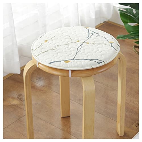 LYVQZPWLR Runde Küchenstühle imitiert, 1/2/4 Packungen Rundes Kissen Bistrostuhlkissen Anti-Rutsch Rundes Hockerkissen(Color 14,33x33cm(2Packs)) von LYVQZPWLR