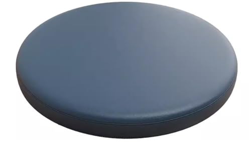 LYVQZPWLR Runde Küchenstühle imitiert, Rundes Esszimmerstuhlkissen aus PU-Leder mit Memory-Schaum, Mehrfarbig, mehrere Größen(Blu,30 * 30CM) von LYVQZPWLR
