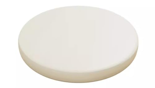 LYVQZPWLR Runde Küchenstühle imitiert, Rundes Sitzkissen aus Kunstleder mit Memory-Schaum, rutschfest, for Esszimmerstühle(Beige,40cm/15.7inch) von LYVQZPWLR