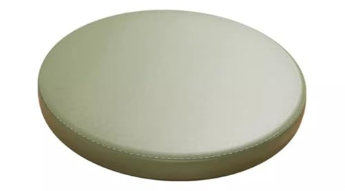 LYVQZPWLR Runde Küchenstühle imitiert, Rundes Sitzkissen aus Kunstleder mit Memory-Schaum, rutschfest, for Esszimmerstühle(Matcha Green,40cm/15.7inch) von LYVQZPWLR