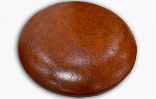 LYVQZPWLR Runde Küchenstühle imitiert, Rundes Stuhlkissen aus Leder, wasserdicht, Mehrfarbig, 30–45 x 30–45 x 3 cm(Bruin,40 * 40 * 3cm) von LYVQZPWLR