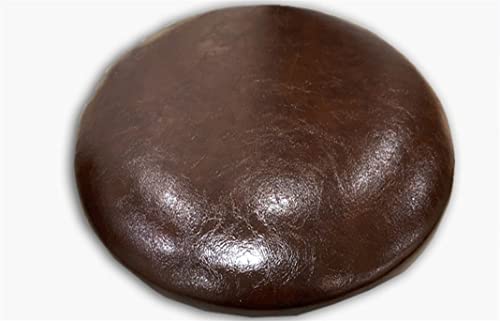 LYVQZPWLR Runde Küchenstühle imitiert, Rundes Stuhlkissen aus Leder, wasserdicht, Mehrfarbig, 30–45 x 30–45 x 3 cm(Dark Brown,45 * 45 * 3cm) von LYVQZPWLR