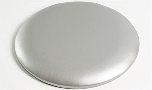 LYVQZPWLR Runde Küchenstühle imitiert, Rundes Stuhlkissen aus Leder, wasserdicht, Mehrfarbig, 30–45 x 30–45 x 3 cm(Light Gray,40 * 40 * 3cm) von LYVQZPWLR