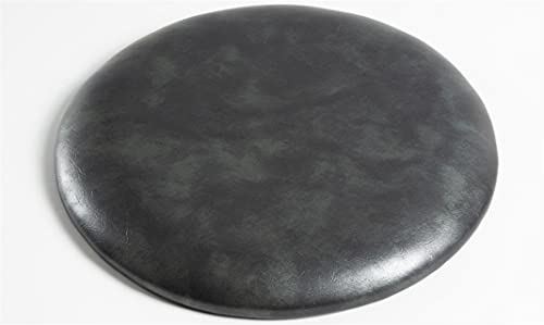 LYVQZPWLR Runde Küchenstühle imitiert, Rundes Stuhlkissen aus Leder, wasserdicht, Mehrfarbig, 30–45 x 30–45 x 3 cm(Texture Gray,40 * 40 * 3cm) von LYVQZPWLR