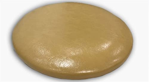 LYVQZPWLR Runde Küchenstühle imitiert, Rundes Stuhlkissen aus Leder, wasserdicht, Mehrfarbig, 30–45 x 30–45 x 3 cm(Warehouse Yellow,45 * 45 * 3cm) von LYVQZPWLR