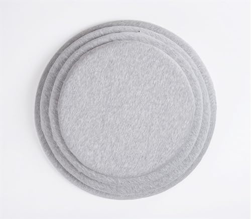 LYVQZPWLR Runde Küchenstühle imitiert, Rundes Stuhlkissen aus Memory-Schaum, for drinnen und draußen, Mehrfarbig, mehrere Größen(Dark Gray,45 * 45 * 4.5cm) von LYVQZPWLR