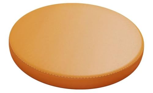 LYVQZPWLR Runde Küchenstühle imitiert, Rutschfestes, rundes Sitzkissen aus Memory-Schaum, Esszimmerstuhlkissen(Bright Orange,35cm/13.8inch) von LYVQZPWLR