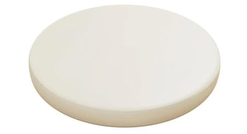 LYVQZPWLR Runde Küchenstühle imitiert, Rutschfestes Esszimmerstuhlkissen, Kunstleder, runde Sitzfläche(Beige,13.8 * 13.8inch) von LYVQZPWLR