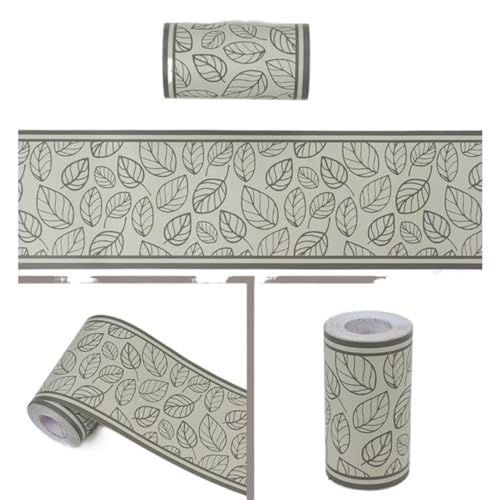 LYVQZPWLR Selbstklebendes Wandpapierrahmen, Selbstklebende Tapetenbordüre aus PVC, mehrfarbig, mehrere Größen(B1108,5M X 10CM) von LYVQZPWLR