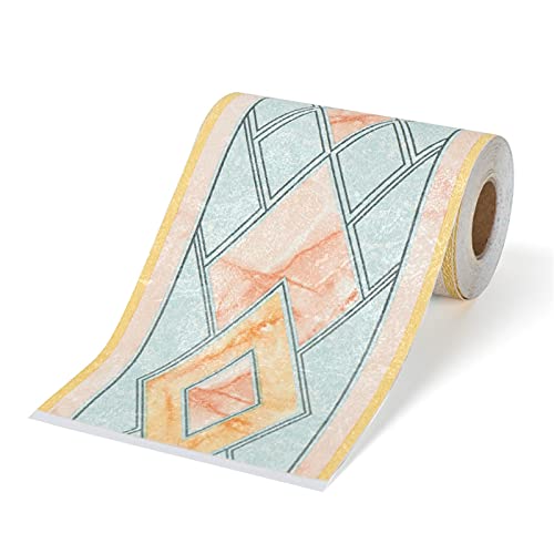 LYVQZPWLR Selbstklebendes Wandpapierrahmen, Selbstklebender Wandbordürenaufkleber aus PVC, mehrfarbig(15 10.6cmx5m) von LYVQZPWLR