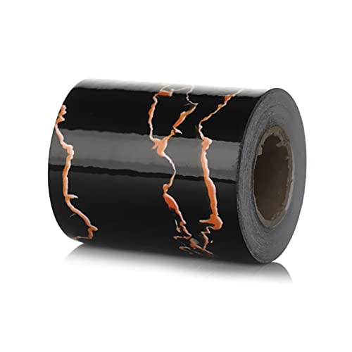 LYVQZPWLR Selbstklebendes Wandpapierrahmen, Selbstklebender Wandbordürenaufkleber aus PVC, mehrfarbig, 5 cm – 12 cm x 5 m(A Black Gold,5cm x 5m) von LYVQZPWLR