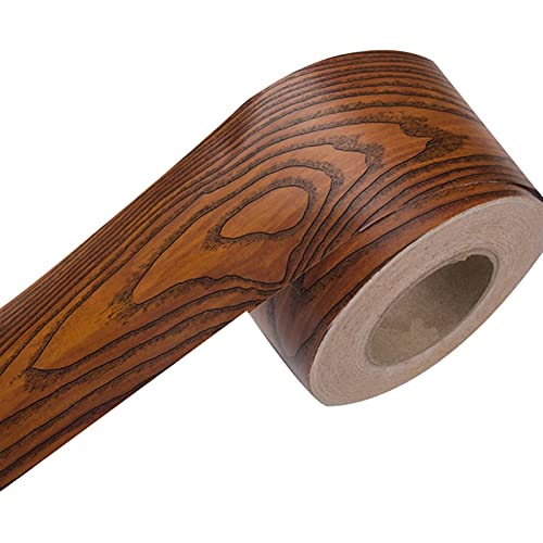 LYVQZPWLR Selbstklebendes Wandpapierrahmen, Tapetenbordüre Selbstklebend Braun Weiß Holz 5 Meter X 10 Cm(A) von LYVQZPWLR