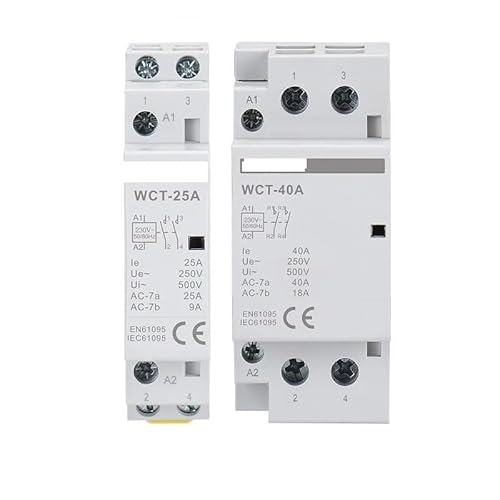 LYVQZPWLRAutomatischer Umschalter, Haushalts-AC-Schütz 25A DIN-Schieneninstallation 2NO 2NC 1NO1NC Leistungsschalter(2no 25a Ac220v) von LYVQZPWLR