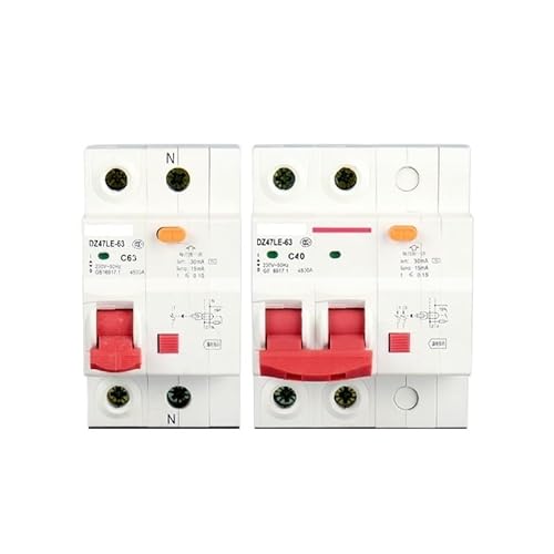 LYVQZPWLRAutomatischer Umschalter, Kleinen Schaltung Breaker DZ47 Haushalt Schalter 1P2P63A Wichtigsten Luft Schalter Mit Leckage Schutz Gerät(1p,25A) von LYVQZPWLR