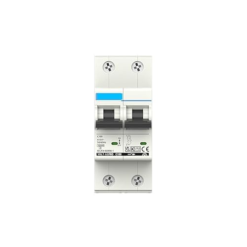 LYVQZPWLRAutomatischer Umschalter, Leistungsschalter 2P AC MCB 230V C Typ Leistungsschalter Überlastschutz Kurzschluss(63a) von LYVQZPWLR