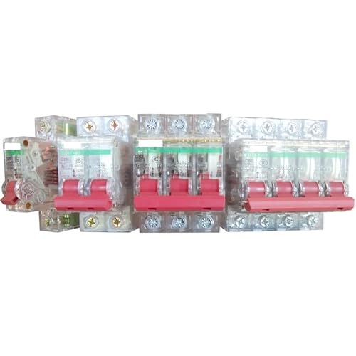 LYVQZPWLRAutomatischer Umschalter, Luftschalter DZ47 Leistungsschalter 63a 1p 2p 3p 4p Transparent Haushalt(4p,25A) von LYVQZPWLR