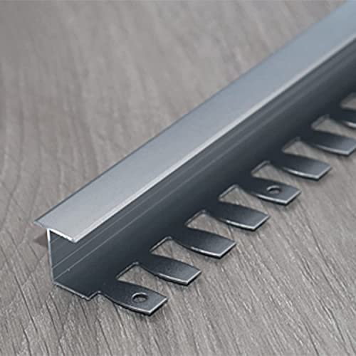 LYVQZPWLRDie Schwelle, Bodentrennleiste, Übergangsleiste Aluminium - Schwellenübergänge mit Einer Höhe von 10-12 mm(Silver,120cm/47.2in Length) von LYVQZPWLR
