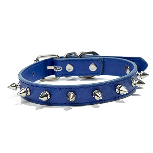 LYVQZPWLRHund mit Werkzeug, Basic Hundeleinen Doppelseitiges Leder Zubehör Verstellbar Bequem Hund(Blu,Medium) von LYVQZPWLR