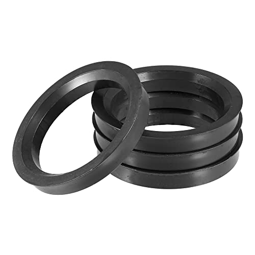 LYVQZPWLRRadzentrum Ring, Radloch, Nabe, 4 Stück, 71,5 mm bis 54,1 mm, 56,1 mm, 57,1 mm, 60,1 mm, 66,6 mm, 67,1 mm, 67,9 mm, Autoreifen-Zentriernabe, schwarz(71.5mm to 65.1mm) von LYVQZPWLR