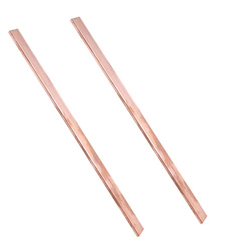 LYVQZPWLRReines Kupfer, Blechplatte aus reinem Kupfer, T2-Kupferbarren, Billet-Block, 5 mm Dicke, 2 Stück, 50 x 500 mm(60x500mm) von LYVQZPWLR