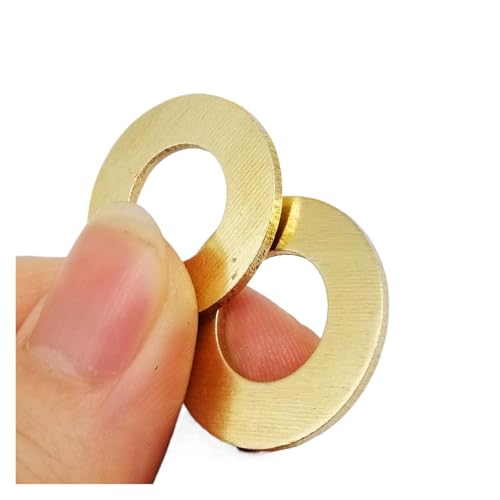 LYVQZPWLRflache Schleifensätze, 10/50 stücke M2 M2.5 M3 M4 M5 M6 M8 M10 M12 Messing Kupfer Flache Scheibe Plain Dichtung Pad Ring(50pcs M8x16x1mm) von LYVQZPWLR