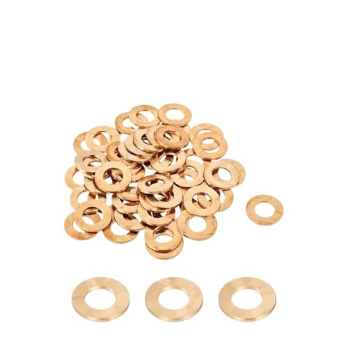 LYVQZPWLRflache Schleifensätze, Massive Messing-Unterlegscheibe M2 - M16 Kupferdichtung(M4 x 8 x 0.5(200pcs)) von LYVQZPWLR