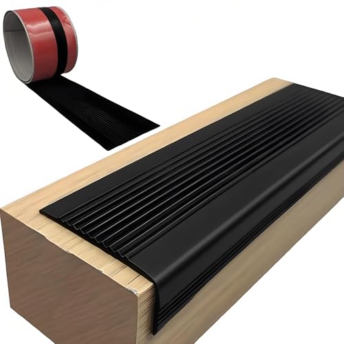 Selbstreckende Treppenstufen, PVC-Treppenkantenprofil, mehrfarbig, mehrere Größen(Black,90inch) von LYVQZPWLR