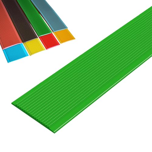 Selbstreckende Treppenstufen, Selbstklebende Treppenkantenleiste, wasserdicht, mehrfarbig, mehrere Größen, for Innen- und Außentreppen(Green,2m/78.7in) von LYVQZPWLR