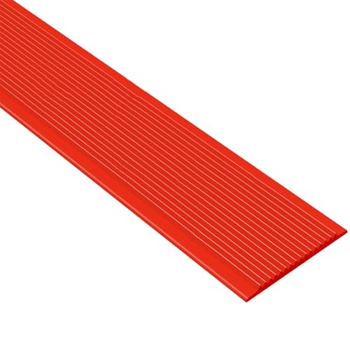 Selbstreckende Treppenstufen, Treppenkantenschutz, selbstklebend, rutschfest, mehrfarbig, 1–3 m(Rosso,1.1m/43.3in) von LYVQZPWLR