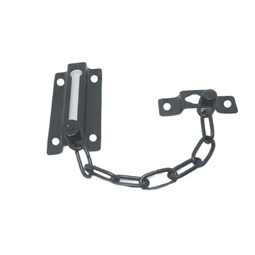 Sicherheitskette Türschloss, Türketten for Haustür Edelstahl Tür Sicherheitsfangkette Sicherheitsriegelschlösser(Black) von LYVQZPWLR