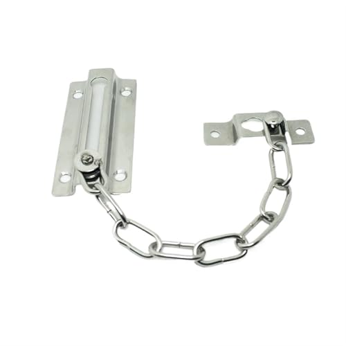 Sicherheitskette Türschloss, Türketten for Haustür Edelstahl Tür Sicherheitsfangkette Sicherheitsriegelschlösser(Silver) von LYVQZPWLR
