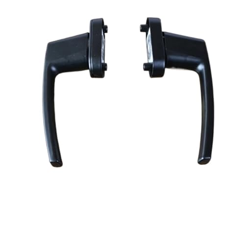 Sie können die Fenstergriffe schließen, 1 Satz Türschloss mit geteiltem Griff aus Zinklegierung, Kunststoff und Stahl(Black 2pcs) von LYVQZPWLR