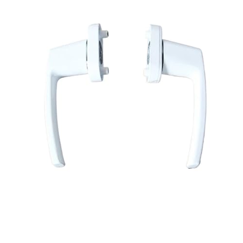 Sie können die Fenstergriffe schließen, 1 Satz Türschloss mit geteiltem Griff aus Zinklegierung, Kunststoff und Stahl(White 2pcs) von LYVQZPWLR