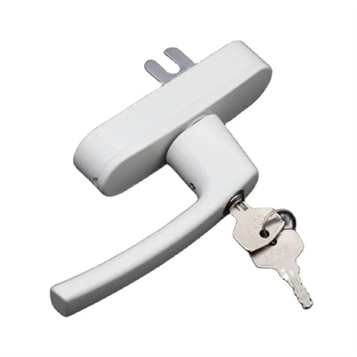 Sie können die Fenstergriffe schließen, Bogengriff mit Schloss Innen-Außen Offenes Badezimmer(White) von LYVQZPWLR