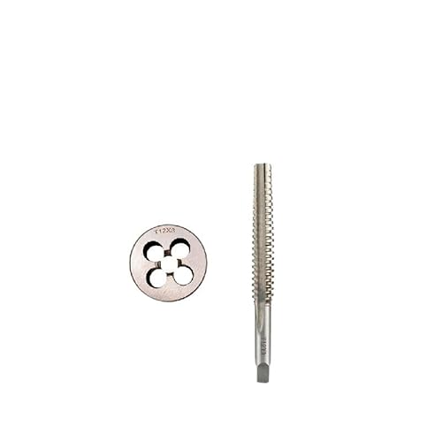 LYXDWRC Trapezgewinde-Gewindebohrer- und Matrizensatz, HSS-Maschinengewindebohrer mit gerader Nut, Handgewindeschneidwerkzeuge for die Metallbearbeitung (Size : TR16*4+TR16*4) von LYXDWRC