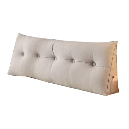LYXFLHAN Doppelkeil-Kopfteil für Studentenwohnheim, weicher Schnee, Chenille-Stoff, dreieckige Rückenlehne für Bett, bequeme Unterstützung (Sternenhimmel, Silber (Wildlederimitat), 199,9 x 50 x 20 cm von LYXFLHAN