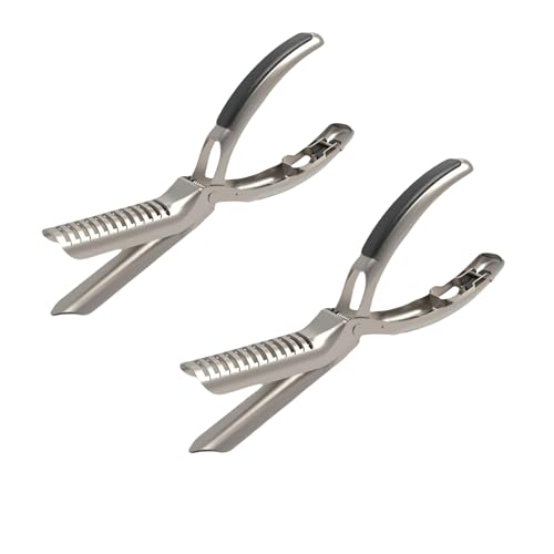 Rib Prep Pro Edelstahl Rippenmembranentferner Werkzeug BBQ Rib Skinner für einfache Membranentfernung Ergonomisches Design für einfache Membranentfernung Spülmaschinenfest BBQ Zubehör (2) von LYXFLHAN