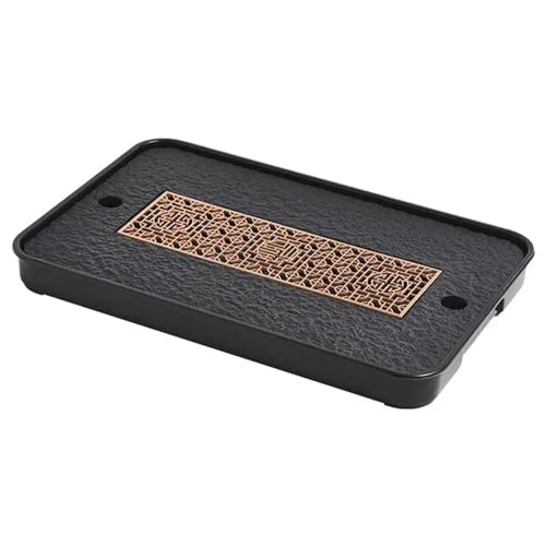 LYXLBX Luxuriöses Teetablett Aus Keramik, Japanischer Chinesischer Gongfu-Teetisch, Kongfu-Teeteller Mit Wasserspeicher-Ablauffunktion Teetisch-Set Für Heimdekoration,4326CM von LYXLBX