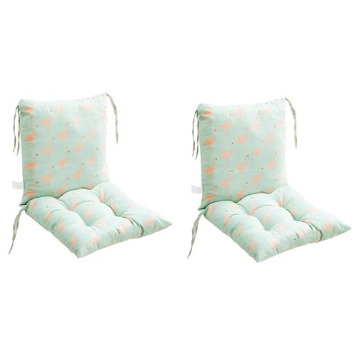 LYXLBX Stuhlauflage Niedriglehner Indoor und Outdoor, Stuhlkissen Auflage Sessel Stuhl Pad für Gartenstuhl für Terrasse Haus Garten,C-2PCS von LYXLBX
