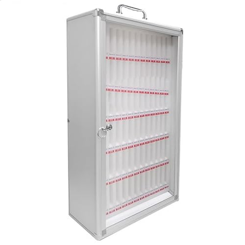 LYXWGRZD Handy-Schließfach, Handy-Safe aus Aluminiumlegierung, mit Sicherheitsschloss und Schlüssel für Fabrikklassenzimmer(72slots) von LYXWGRZD