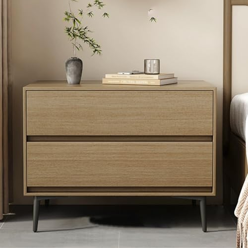 LYXWGRZD Nachttisch mit Holzmaserung, Beistelltisch mit Aufbewahrungsschublade und Metallgleitschiene, für Schlafzimmer/Wohnzimmer/Büro/Sofa, Beistelltisch, einfache Montage(Oak Grain,27.5"/70cm) von LYXWGRZD