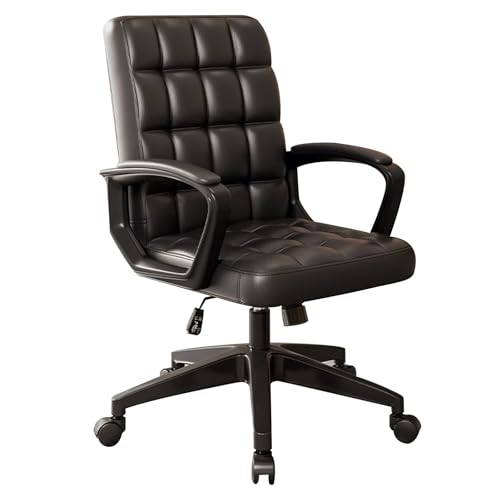 LYXXJRYBHD Bürostuhl Ergonomisch Mit Lordosenstütze, Computerstuhl Mit Armlehnen, Schreibtischstuhl Mit Hoher Rückenlehne Und Netzgewebe für Zuhause Und Büro(Black) von LYXXJRYBHD