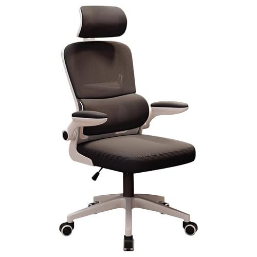 LYXXJRYBHD Ergonomischer Bürostuhl Mit Lordosenstütze, Computerstuhl Mit Armlehnen, Computerstuhl Mit Hoher Rückenlehne Und Netzgewebe für Zuhause Und Büro(Multi-Colored) von LYXXJRYBHD